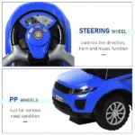 Blue 3 In 1 Ride on Push Cars for Toddlers with Horn Music Light Function - Image 7