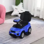 Blue 3 In 1 Ride on Push Cars for Toddlers with Horn Music Light Function - Image 10
