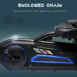 Blue Pedal Go Kart for Kids with Swing Axle and Shock-Absorbing Wheels - Image 7