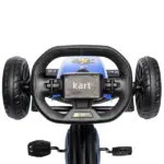 Blue Pedal Go Kart for Kids with Swing Axle and Shock-Absorbing Wheels - Image 9