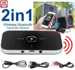 Bluetooth 5.0 Transmitter Receiver 2 in 1 3.5mm Audio Adapter