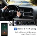 Single DIN Bluetooth Car Stereo FM Radio with USB SD AUX and MP3 Playback - Image 7