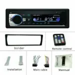 Single DIN Bluetooth Car Stereo FM Radio with USB SD AUX and MP3 Playback - Image 2