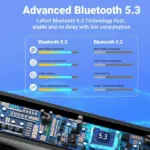 Bluetooth 5.3 Trucker Wireless Earbuds Headset with Noise Cancelling Microphone - Image 15