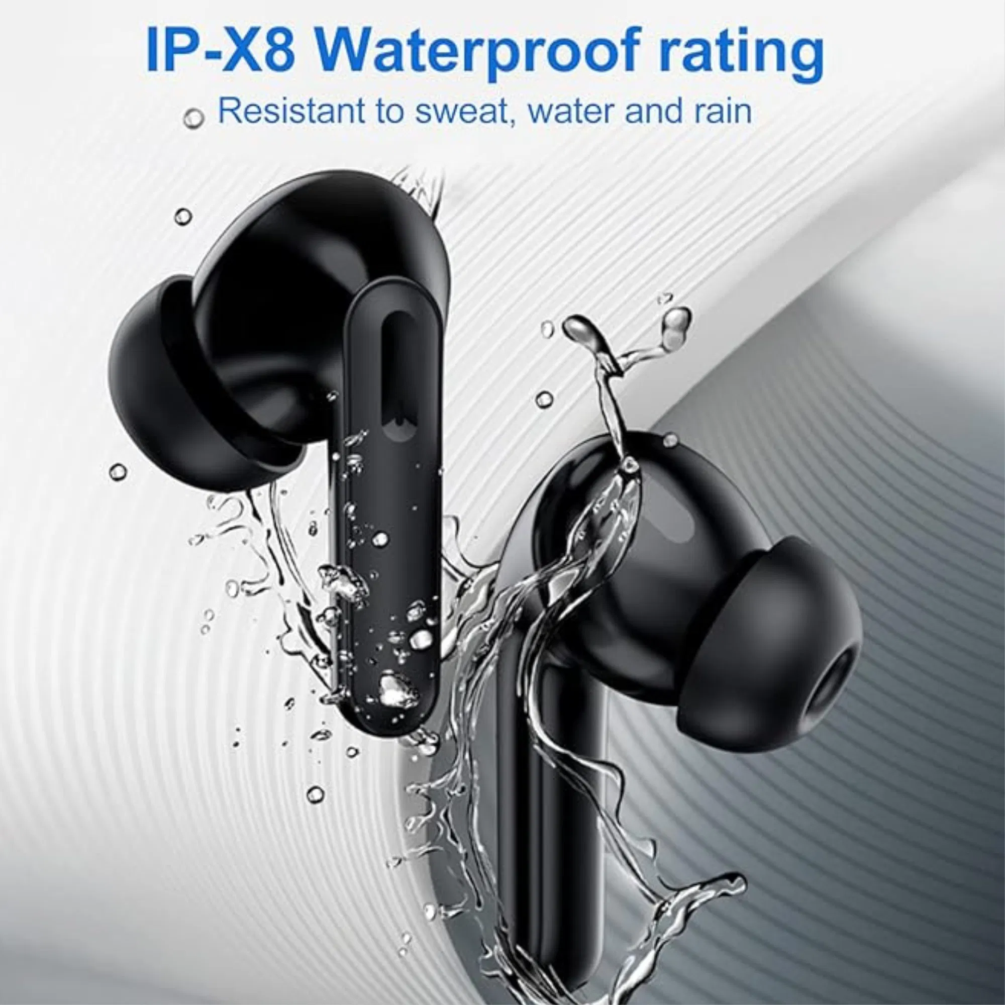 Bluetooth 5.3 Trucker Wireless Earbuds Headset with Noise Cancelling Microphone