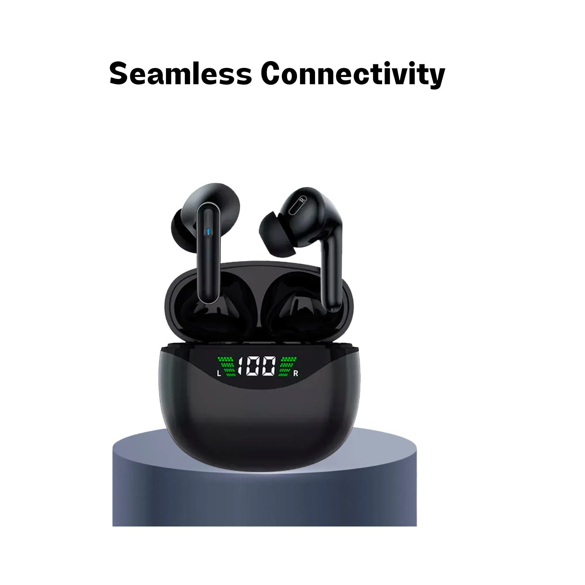 Bluetooth 5.3 Trucker Wireless Earbuds Headset with Noise Cancelling Microphone