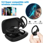 Bluetooth 5.0 TWS Wireless Earbuds with Ear Hooks and Charging Case - Image 9