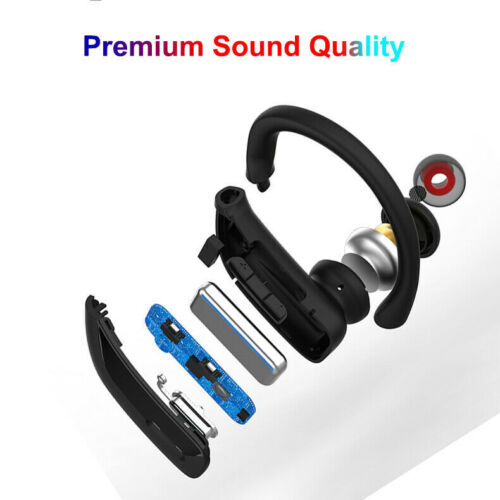 Bluetooth 5.0 TWS Wireless Earbuds with Ear Hooks and Charging Case
