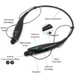Bluetooth Neckband Wireless Stereo Earbuds with Microphone - Image 2