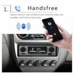 Bluetooth Vintage Style Car FM Radio MP3 Player with USB and AUX - Image 10