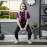 Soozier Body Weighted Vest with Pocket, Soft Skin-Friendly Weighted Workout Vest, Adjustable Weighted Running Equipment, 17.6 lbs., Pink - Image 2