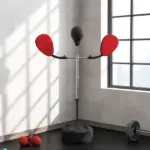 Boxing Bag with Stand, Adjustable Height Punching Speed Bag with 2 Target Arms, for Training, Exercise, Black - Image 10