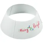 HOMCOM 26 Inch Steel Christmas Tree Collar Cream White - Image 11