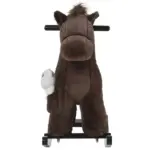 Plush Rocking Horse with Animal Sounds and Bear Toy Brown for Ages 3+ - Image 11