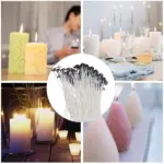 100 Pack 6 Inch Pre Tabbed Cotton Candle Wicks for Candle Making - Image 13