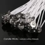 100 Pack 6 Inch Pre Tabbed Cotton Candle Wicks for Candle Making - Image 15
