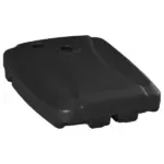Cantilever Offset Umbrella Base Portable Square Parasol Weights with Wheels, Water and Sand Filled, Up to 165 lbs, Black - Image 11