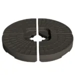 Outsunny Cantilever Patio Umbrella Base Fan Shaped Weights with Handles Durable Material Coffee - Image 11