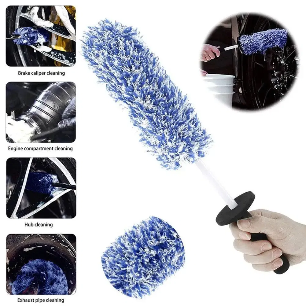 Soft Microfiber Wheel and Tire Cleaning Brush for Car Detailing