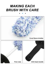 Soft Microfiber Wheel and Tire Cleaning Brush for Car Detailing - Image 19