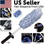 Soft Microfiber Wheel and Tire Cleaning Brush for Car Detailing