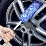 Soft Microfiber Wheel and Tire Cleaning Brush for Car Detailing - Image 3