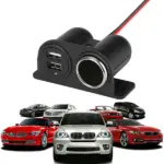 12V Car Cigarette Lighter Socket Splitter with Dual USB 5V 3.1A Charger - Image 8