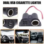 12V Car Cigarette Lighter Socket Splitter with Dual USB 5V 3.1A Charger - Image 15
