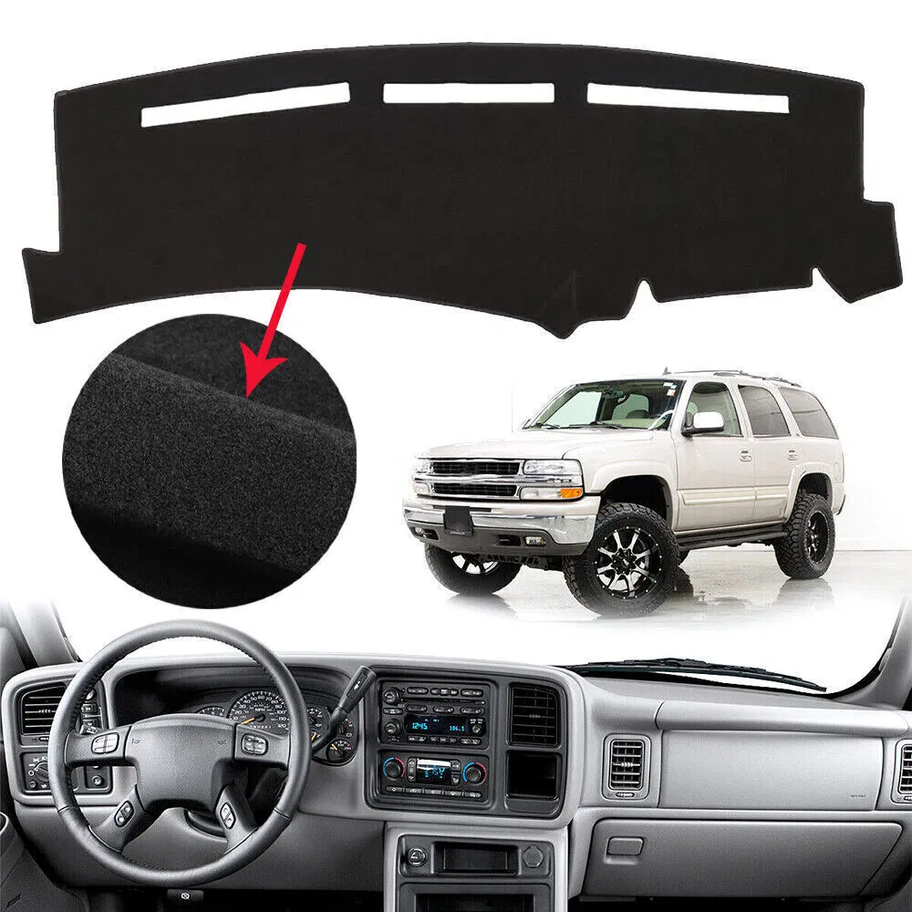 Dashboard Cover Mat Compatible with Chevy Silverado GMC Sierra Tahoe Suburban Yukon