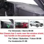 Dashboard Cover Mat Compatible with Chevy Silverado GMC Sierra Tahoe Suburban Yukon - Image 15