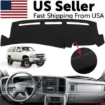 Dashboard Cover Mat Compatible with Chevy Silverado GMC Sierra Tahoe Suburban Yukon