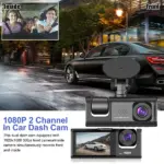 1080P Dual Lens Car Dash Camera with Front Rear and Interior Recording - Image 9