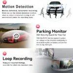 1080P Dual Lens Car Dash Camera with Front Rear and Interior Recording - Image 4