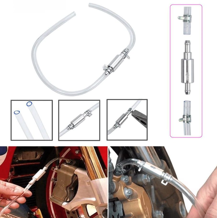 One-Way Brake and Clutch Bleeder Hose Tool for Car and Motorcycle