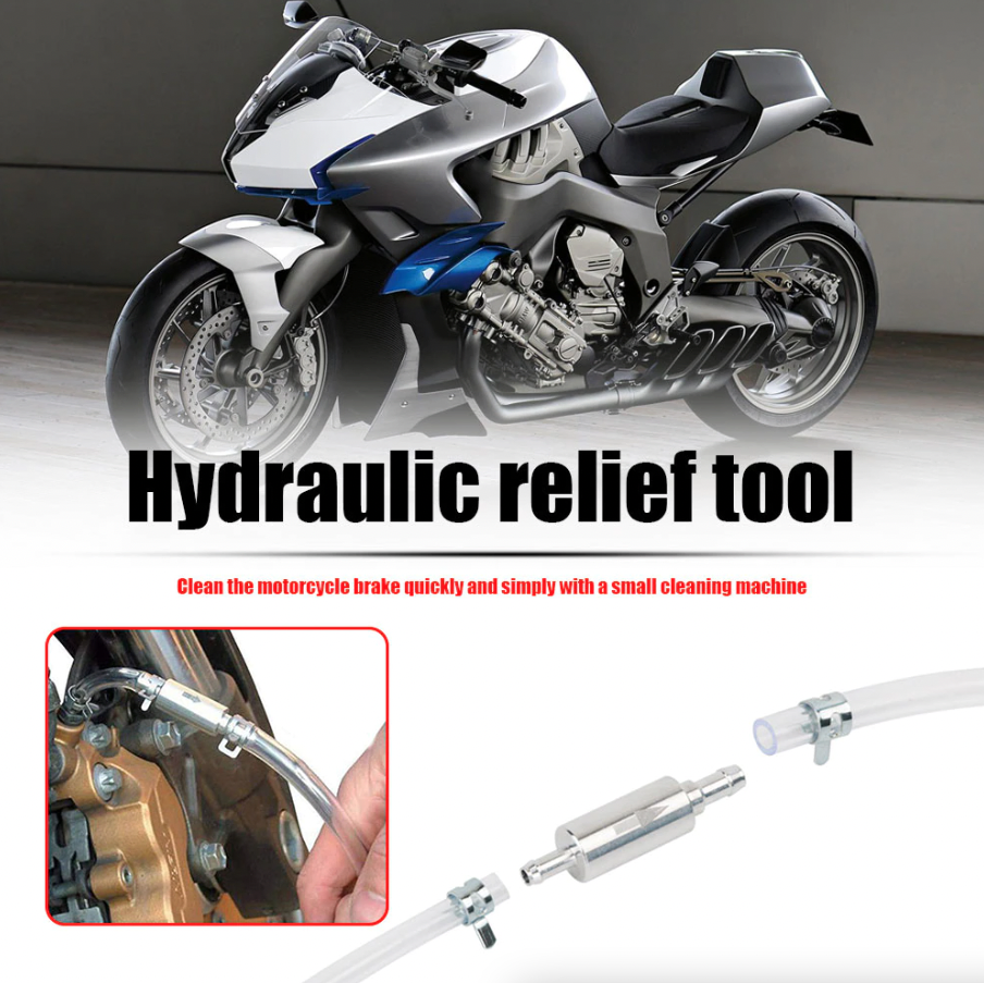 One-Way Brake and Clutch Bleeder Hose Tool for Car and Motorcycle