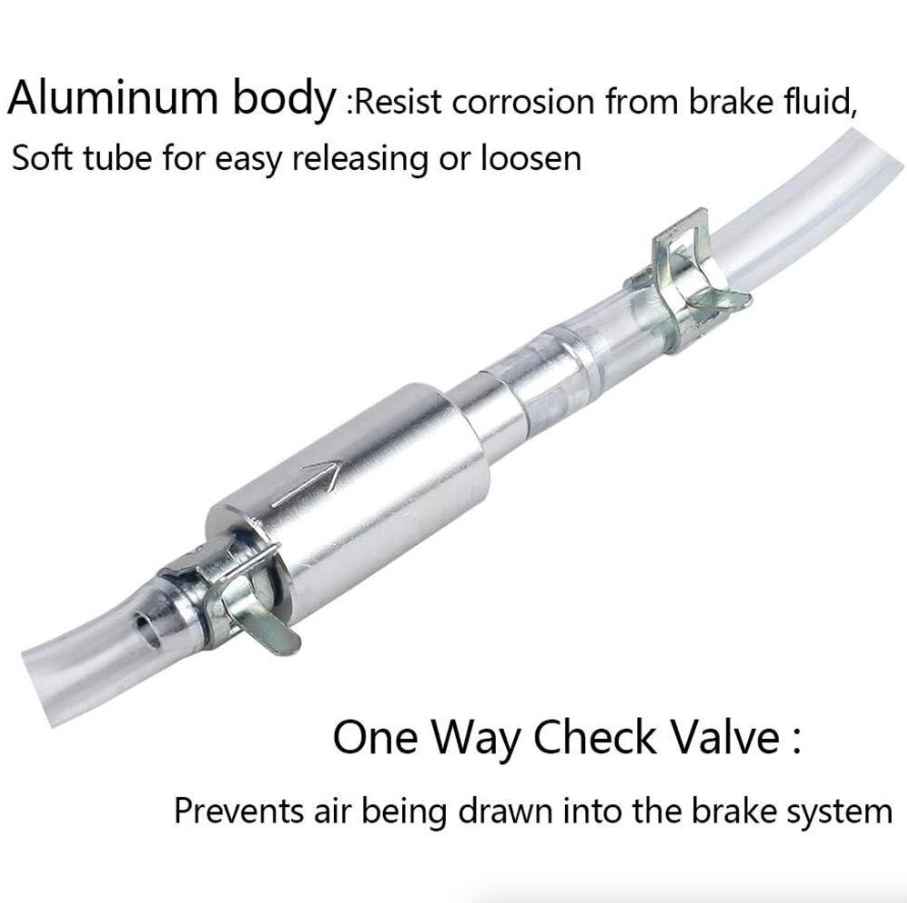 One-Way Brake and Clutch Bleeder Hose Tool for Car and Motorcycle