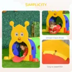 Caterpillar Tunnel, Kids Outdoor Play, Multicolor 59 Inches Long, Non-toxic PP, Toddler Toy for 3-6 Years Old - Image 7