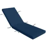 Outsunny Chaise Lounge Cushion, 4" Thick Outdoor Lounge Chair Cushions with Ties for Patio, 26" x 80 ", Navy Blue - Image 11