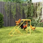 Chicken Activity Play Yellow with Chicken Perches Hen Ladder for Healthy Happy Animals Coop Toy - Image 2