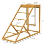 Chicken Activity Play Yellow with Chicken Perches Hen Ladder for Healthy Happy Animals Coop Toy - Image 3