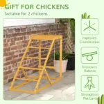 Chicken Activity Play Yellow with Chicken Perches Hen Ladder for Healthy Happy Animals Coop Toy - Image 7