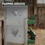 PawHut Chicken Nesting Boxes, 6 Compartment Steel Nesting Boxes for Chickens, Wall Mount Egg Laying Boxes with Vented Holes - Image 4