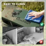 PawHut Chicken Nesting Boxes, 8 Compartment Metal Nesting Boxes for Chickens, Two-Tier Egg Laying Boxes with Vented Holes - Image 6