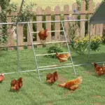 PawHut Chicken Roost Jungle Gym Roosting Bar 55 x 33.75 for Coop - Image 2