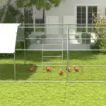 PawHut Chicken Roost Jungle Gym Roosting Bar 55 x 33.75 for Coop - Image 9