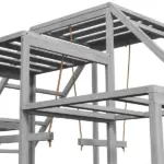 PawHut Chicken Roost Toys, Coop Accessories with Wood Stand, Ladder Platforms, for 10-15 Chickens - Image 9