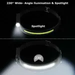 Rechargeable COB XPE LED Headlamp 350 Lumens with Motion Sensor - Image 5