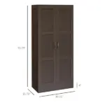 Coffee Pantry Cupboard Cabinet with Storage Shelves for Kitchen Organization - Image 3