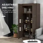 Coffee Pantry Cupboard Cabinet with Storage Shelves for Kitchen Organization - Image 7