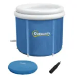 Outsunny Portable 79.25 Gallon Ice Bath Tub with Insulated Cover and Carry Bag Dark Blue - Image 11